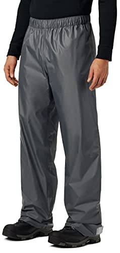 KOUDYEN Pantalones Lluvia Impermeable Hombre Ligero Transpirable Pantalones Trekking Ciclismo Moto Hombre Aire Libre YK5415M-Grey-S