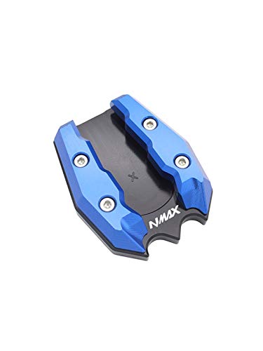 Extensión Caballete Lateral Motociclet para YA-MA-HA Nmax 125 NMAX 150 NMAX 155 2015-2020 SEMPEED STEMPEED Motorycle Stand DE Lado Ampliar LA Placa DE Soporte DE Soporte Anterior (Color : Azul)