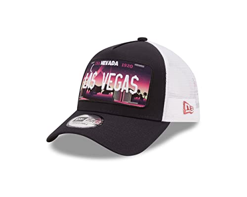 New Era Las Vegas Truckerkappe Nummernschild blau A-Frame Cap verstellbar - One-Size