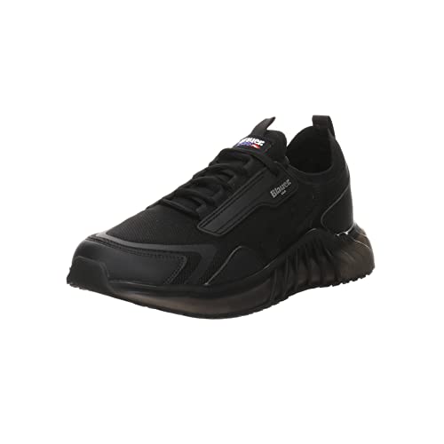 Blauer.USA Zapatillas con cordones para hombre Crush 01, combinación sintética, para ocio, elegantes, color negro, Color negro oscuro., 46 EU