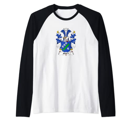 Escudo de armas Bratt - Escudo de la familia Camiseta Manga Raglan