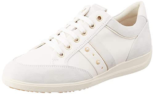 Geox D Myria B, Zapatillas Mujer, Off White, 39 EU