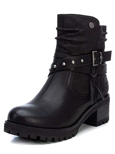 REFRESH, Botas cortas al tobillo Mujer, Negro (72394), 39 EU