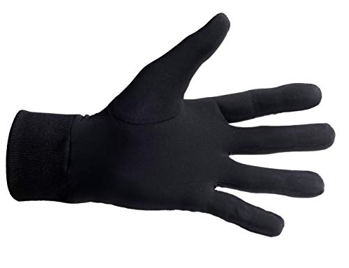 100% Pure Silk Thermal Liner Gloves Inner for Bikers, Skiers, Dog Walkers, Cyclists, Fishermen, Gardeners and All Outdoor Activities. Can Also Be Used With a Smart Phone.