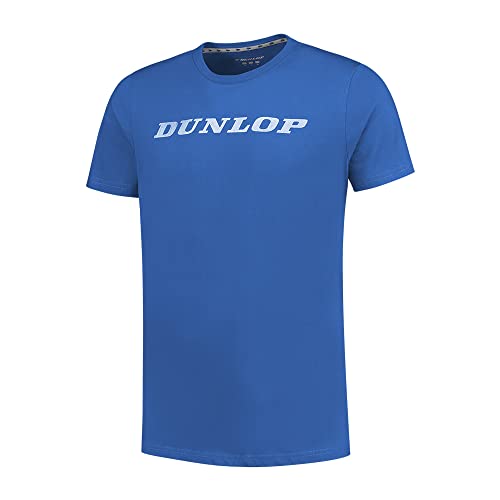 Dunlop Basic tee Tennis Shirt, Blau, XL Unisex Adulto