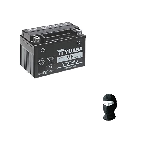 Compatible con Suzuki UH Burgman (BP1111) 125 125 2002-2006 BATERÍA YUASA YTX9-BS (SELLADA SUMINISTRADA) BATERÍAS 12V / 8AH para Motocicleta Scooter ESPECIFICACIÓN 152X87X107MM