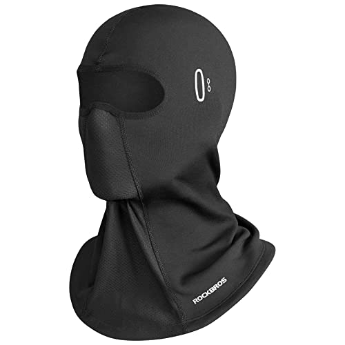 ROCKBROS Balaclava Térmico de Invierno a Prueba de Viento y Transpirable, Pasamontañas para Hombre y Mujer con Agujeros para Gafas para Moto Esquí Ciclismo Deportes