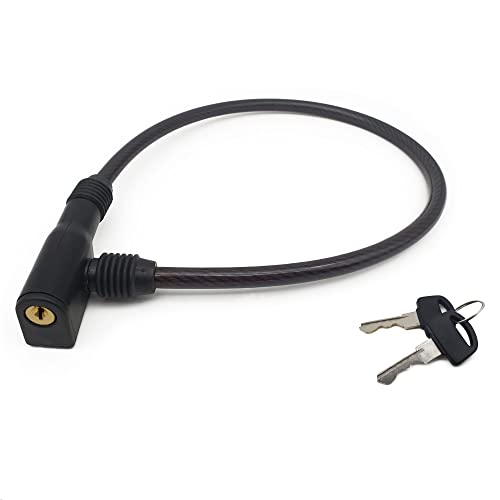 URBAN 435 Antirrobo Cable Acero 9mm Universal Scooter y Bicicleta, 60cm, Negro, 60 cm-9