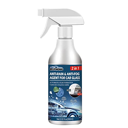 Spray antivaho, spray antivaho para cristal, parabrisas de coche y motocicleta, agente de revestimiento de película de larga duración para evitar el empañamiento y mejorar la visibilidad de conducción