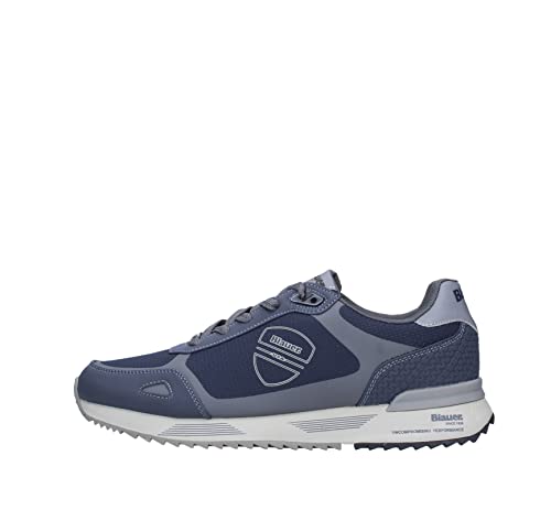 Blauer Hoxie Zapatillas Casual Zapatos de Hombre Cuero Azul Blu/40