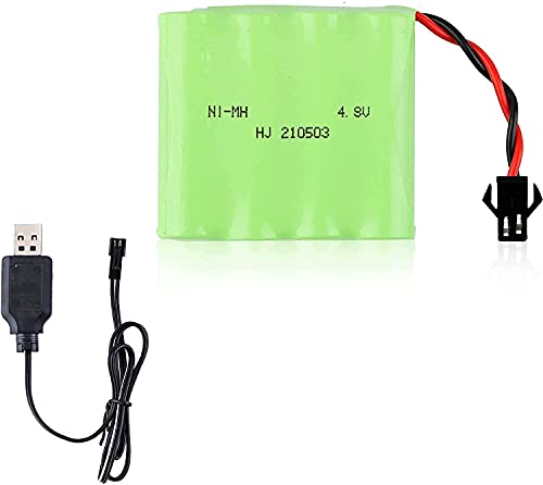 YUNIQUE Espana 1 Pieza 1 Piezas Bateria 4.8V Ni-MH 1200mAh para Coche + Cargador USB