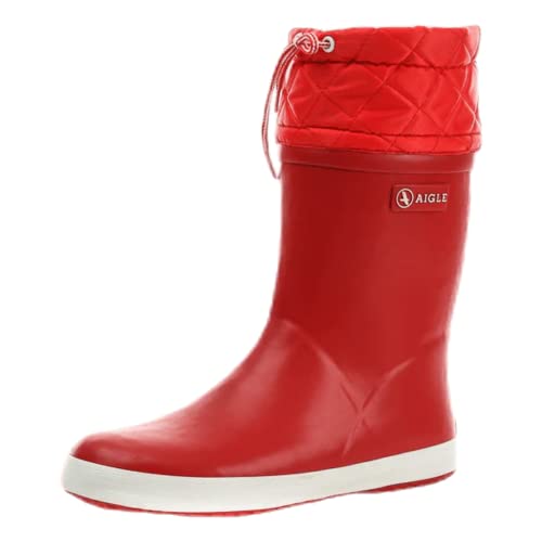 Aigle Giboulee, Botas de Caucho, Unisex niños, Rojo Rouge Blanc, 36 EU