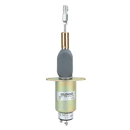 KUIDAMOS Juego de Accesorios de Repuesto de válvula solenoide de Cierre Solenoide de Parada de Motor para Control de Interruptor de válvula solenoide para Motor diésel