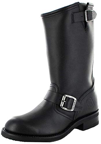 Sendra Boots 2944 - Biker Boots de cuero unisex, color negro, talla 43