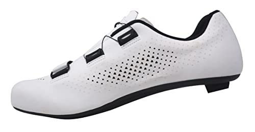 LUCK Zapatillas de Ciclismo Tanos para Carretera, con Suela de Carbono y Sistema rotativo de precisión. (Numeric_45)