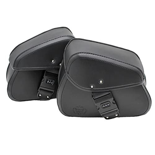 Eolaks Alforjas para Moto,Bolsas de Equipaje de Viaje anticolisión | Alforjas duras para Motocicleta Insertar Equipaje de Viaje para Electra Glide Road