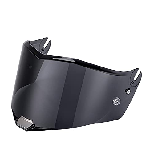 Visor Apto for LS2 Visera de Casco de Fibra de Carbono de Trueno LS2 FF805 Cascos de Motocicleta de Cara Completa Accesorios de Escudo (Color : Smoke)