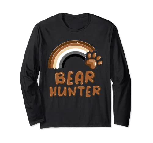 Bear Hunter - Oso Gay Orgullo Arco Iris Manga Larga