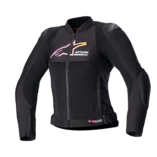 Alpinestars SMX - Chaqueta de aire para mujer, talla XS, color negro, amarillo, rosa