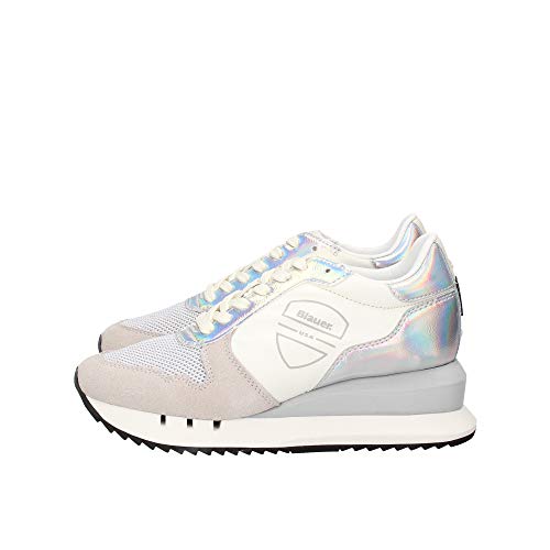 BLAUER Donna Sneaker White Mod. CASEY01/OLO 40