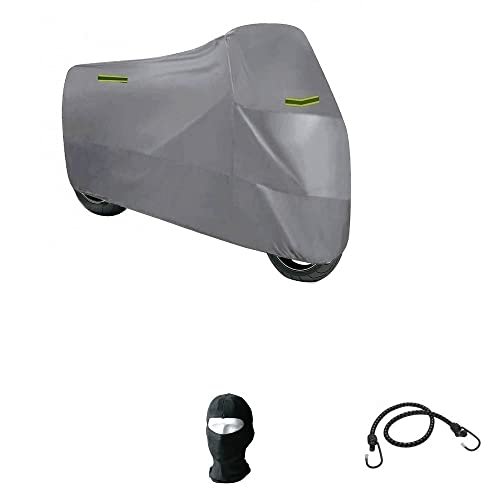 Funda protectora para moto Kawasaki Versys 650 con parabrisas y baúl impermeable de nailon cubierta universal TG.295 x 105 x 127 cm funda antilluvia