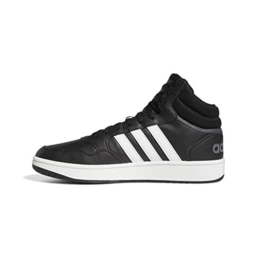 adidas Hoops 3.0 Mid, Zapatillas Hombre, Core Black Cloud White Grey, 43 1/3 EU