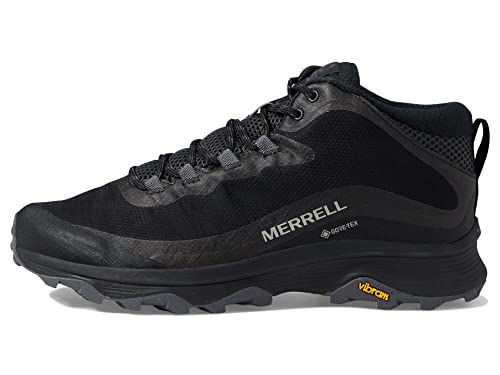 Merrell MOAB Speed Mid, Botas Hombre, Black/Asphalt, 44 EU