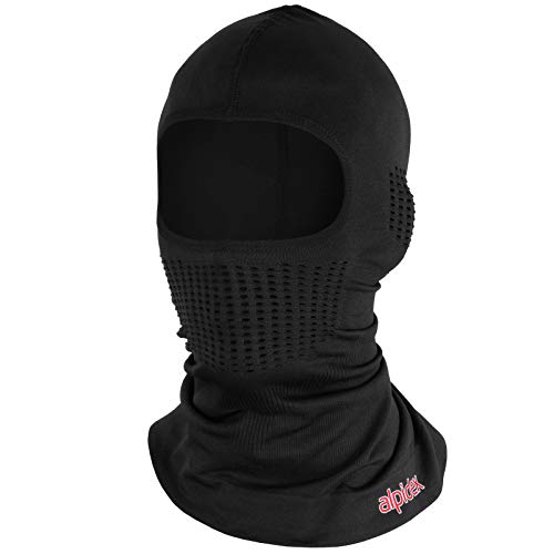 ALPIDEX Pasamontañas Balaclava Invierno Moto Ski Negro Niño Mujer Hombre, Tamaño:XXS/XS