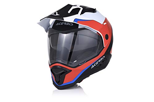 Acerbis 0023466.343.064 Casco, Hombre, Rojo y Blanco, M