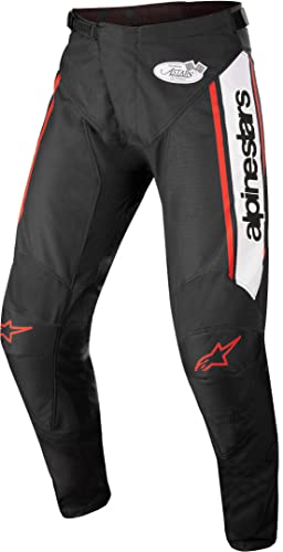 Alpinestars Racer Flagship Black Pantalones de motocross (Black/White,30)