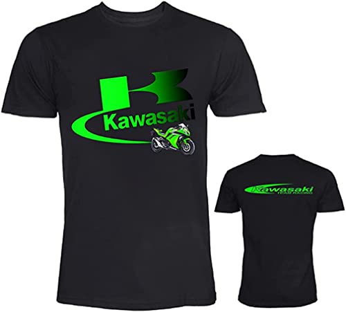 Kawasaki Racing Team Camisetas, Negro, XXL