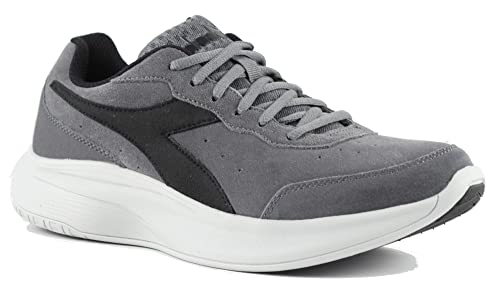 Diadora Eagle 5 S, Zapatillas de Running Hombre, Gris/Negro, 43 EU