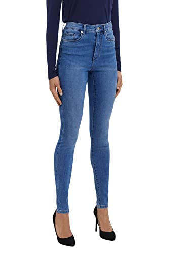 Vero Moda Vmsophia HR Skinny J Gu3112 Ga Noos Jeans, Medio De Mezclilla Azul, 36 ES/XS/L para Mujer