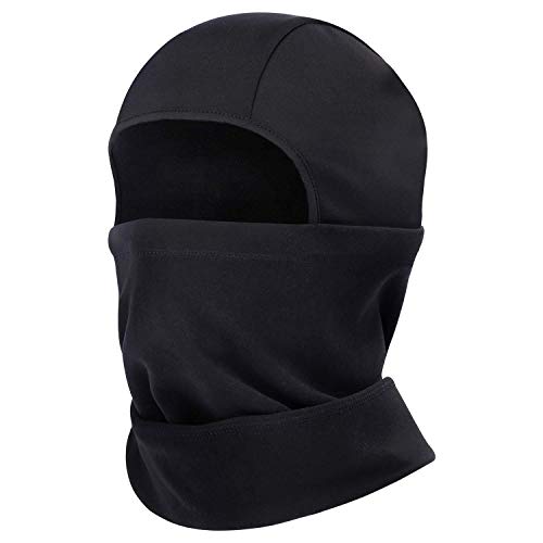 Arcweg Pasamontañas Moto Hombre Balaclava Bufanda Gorro de Invierno Calentador de Cuello Unisex Adulto Super Cómodo Térmica Ciclismo Esquí Deportes Invierno 44 * 25.5cm Negro