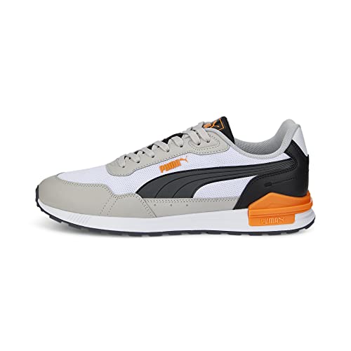 PUMA Graviton Mega, Zapatillas Unisex Adulto, Multicolor White-Dark Shadow Black-Vibrant Orange-Gray Violet, 42.5 EU