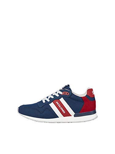 JACK & JONES NOS Jfwstellar Mesh Noos, Zapatillas Hombre, Azul (Majolica Blue), 43 EU