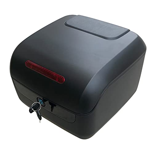 Maletero de La Caja Trasera de La Motocicleta Caja de Equipaje Baúles para Moto Maletero de Equipaje de Scooter de Diseño Impermeable de Doble Capa Portaequipajes Superior de Motocicleta Dureza Fuer