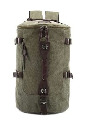 Mochila Petate-Mochila Bolsa Tela Cremallera ideal como Equipaje de Mano 45x28x28 para Viajes Cortos, Escapadas Como Fin de Semana a la Montaña, Camping, Senderismo o Ideal Para Moto.(verde)