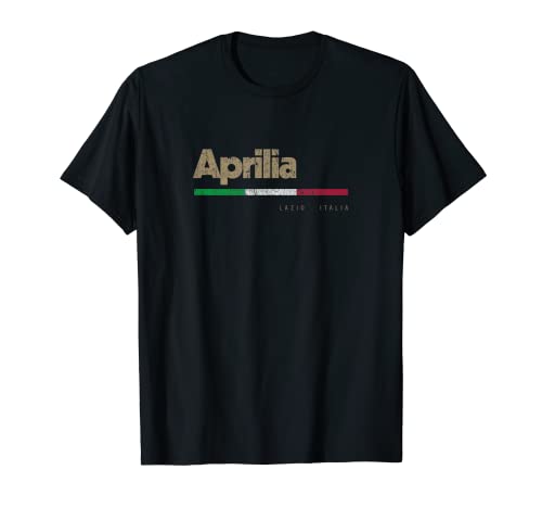 Aprilia Ciudad Italiana Retro Bandera Italia Camiseta