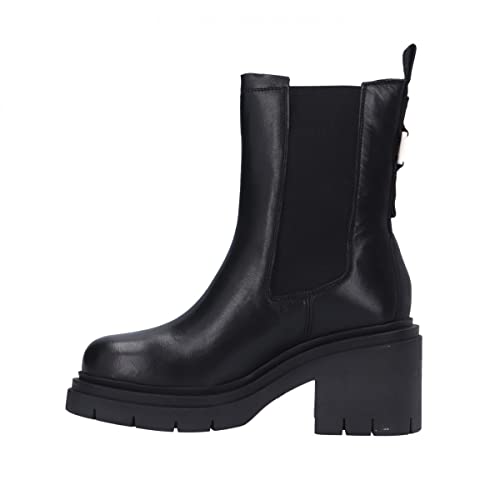 Blauer Chealsea - Botas de mujer de piel negra, Negro , 39 EU