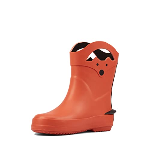 Clarks Tarri Dash - Botas de agua sintéticas para niños pequeños, color naranja, talla 5, Orange