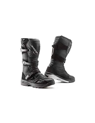 BOTAS DE MOTO DE LA MARCA SEVENTY DEGREES UNISEX HOMOLOGADAS SD-BA4 ADVENTURE UNISEX NEGRA 42