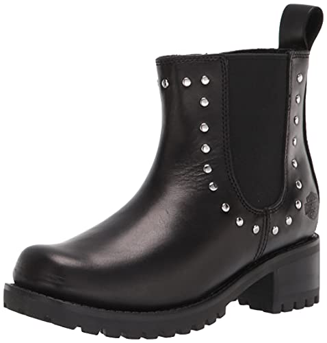 Harley-Davidson Ashby Botas de moto para mujer, Negro, 43 EU