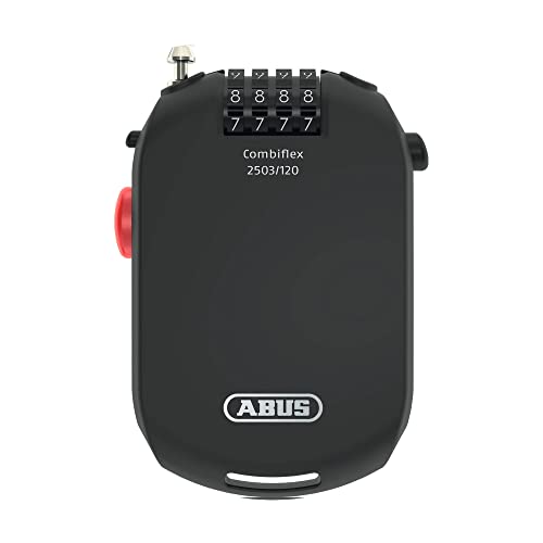 Abus Combiflex 2503 Antirrobo Disco Moto, Unisex, Negro, 120 cm