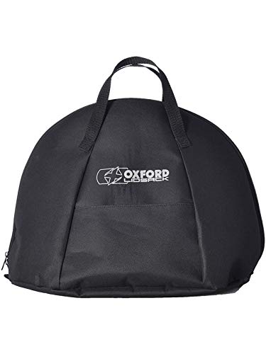 lidsack Bolsa para Casco Oxford para Motocicleta, Negro, Resistente al Agua