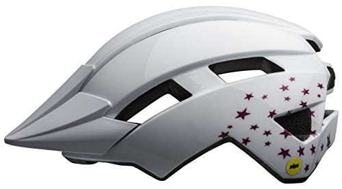 BELL Sidetrack II MIPS Casco de Bicicleta, Unisex niños, Estrellas Blancas, Talla única