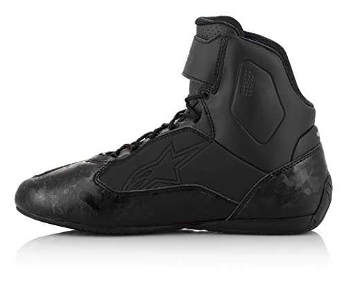 Alpinestars Faster-3 Shoes Black/Gun, Clothing de Motocicleta Hombre, Metal Negro, 40 EU