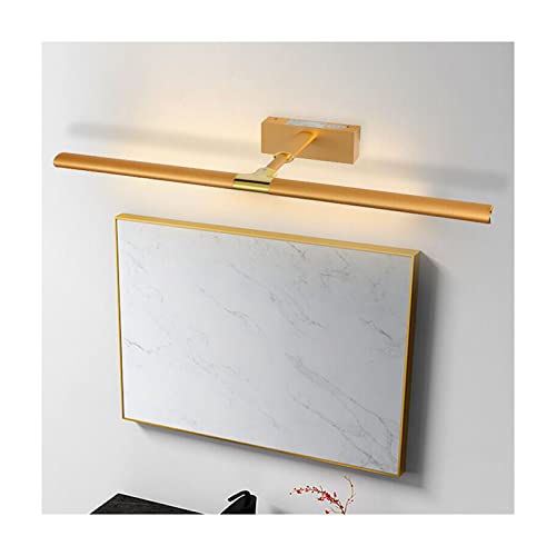 Iluminación de tocador Espejo LED Apliques de pared Baño Impermeable Espejo antivaho Luz delantera Decoración dorada Vanidad Maquillaje Lámpara Hogar Iluminación interior Accesorio Luces de baño Feito