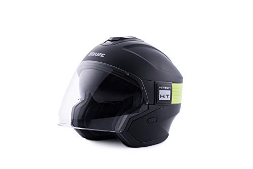 Blauer - Casco HACKER BTR XS BLACK-BLACK-NEO YELLOW