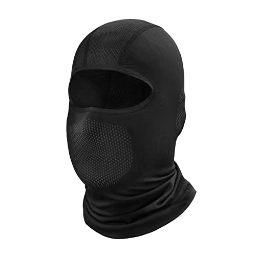 SHIMA Balaclava Cooler - Balaclava Unisex Transpirable Coolmax Motocicleta Malla Suave con Secado Rápido Todo el Año Hombres y Mujeres (XL-3XL, Negro)